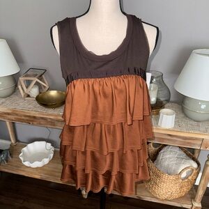 LOFT ruffle tank blouse size M - NWT